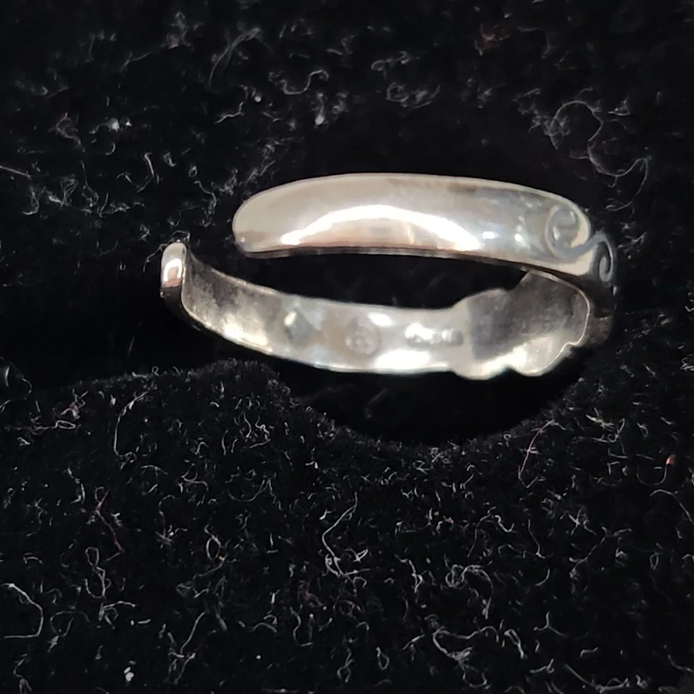 Silver red toe ring - Picture 4 of 8